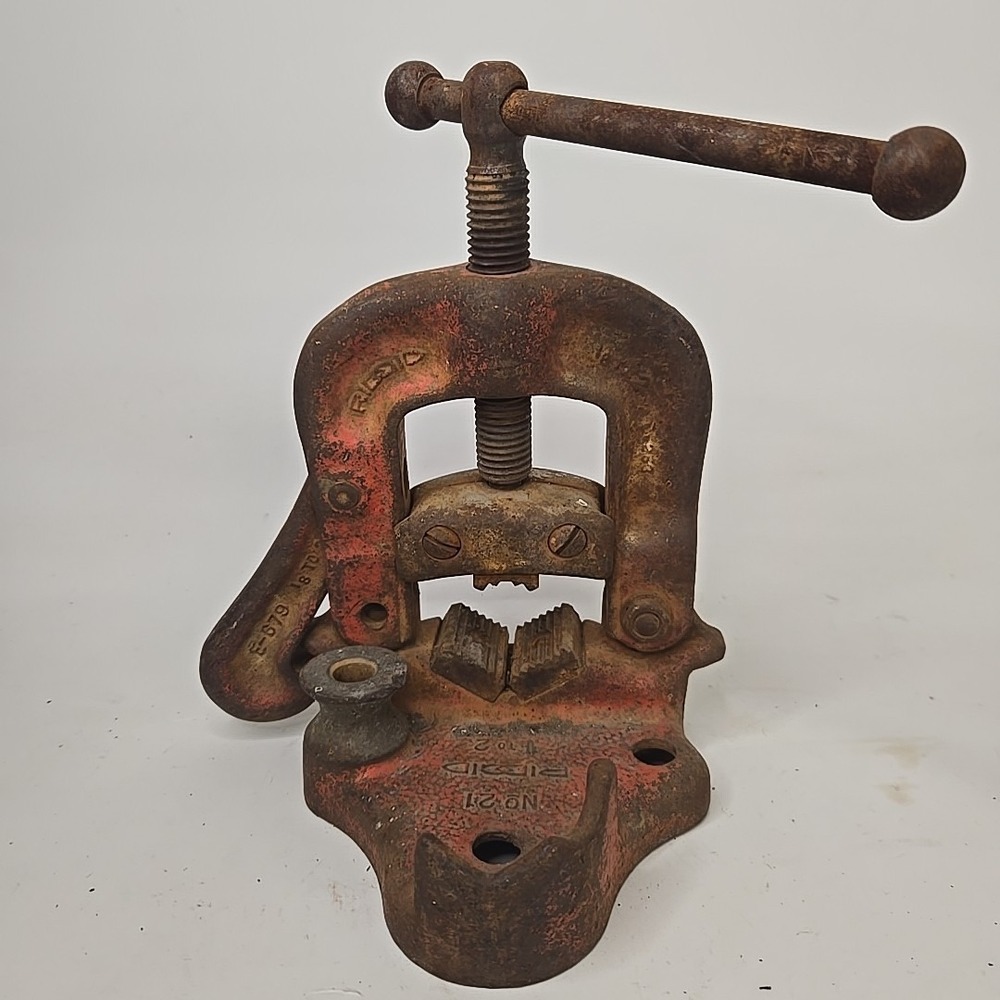 RIDGID‎ No 21 Cast Iron Pipe Vise 1/8" to 2" USA